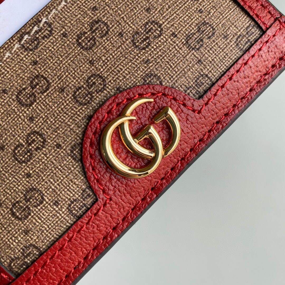 Gucci Card holders coin cases for women's Doraemon x Gucci card case 654539 Red - luxibagsmall