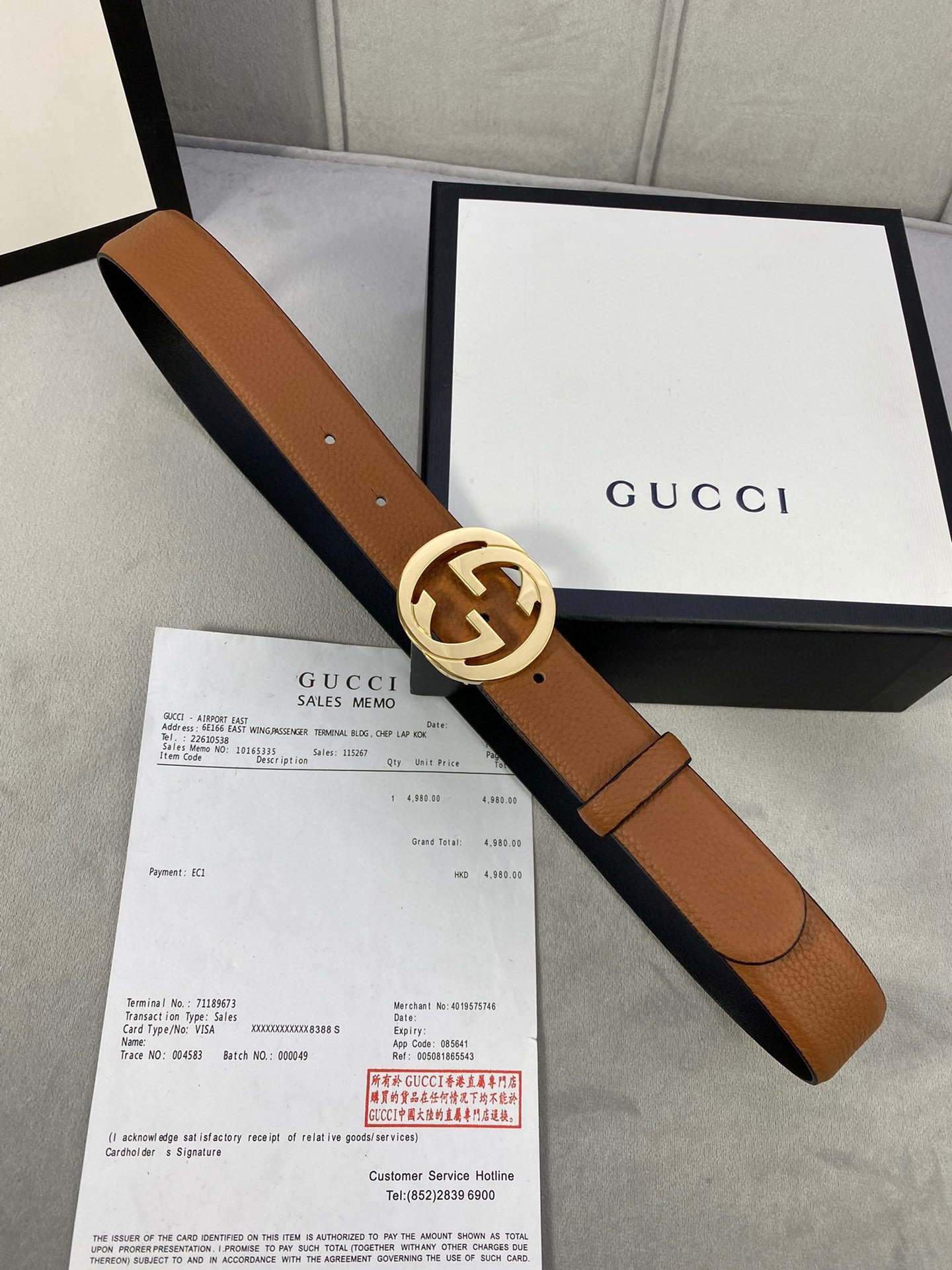 Gucci Women Men's Leather Belt with Double G Buckle 30MM 19013 - luxibagsmall