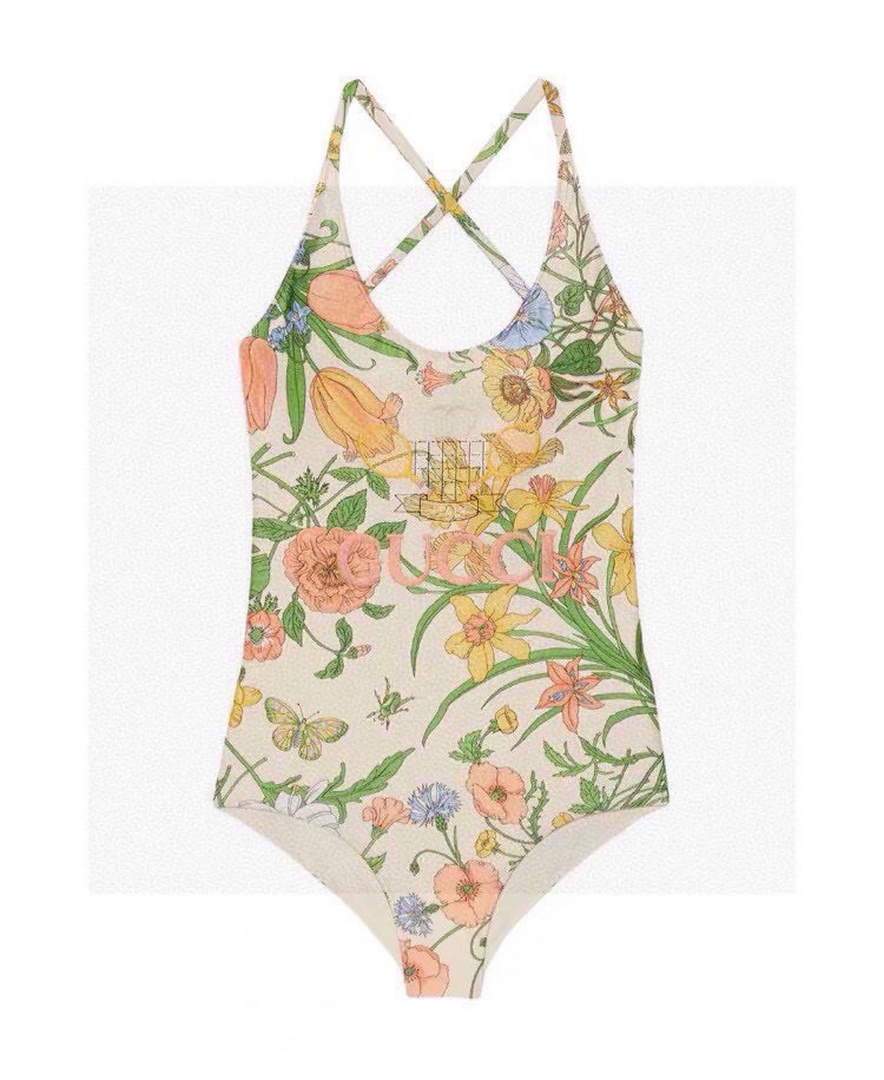 Gucci Women's Gucci Tennis floral print swimsuit 607937 - luxibagsmall