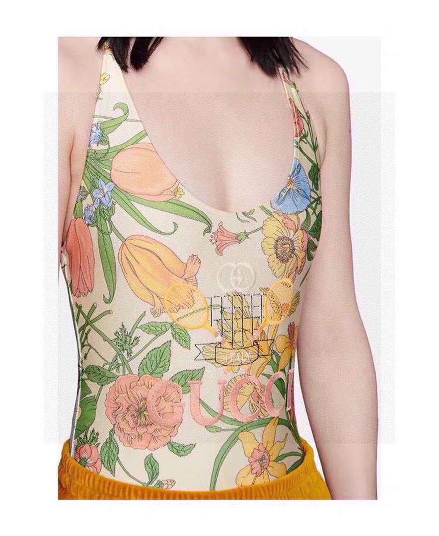 Gucci Women's Gucci Tennis floral print swimsuit 607937 - luxibagsmall