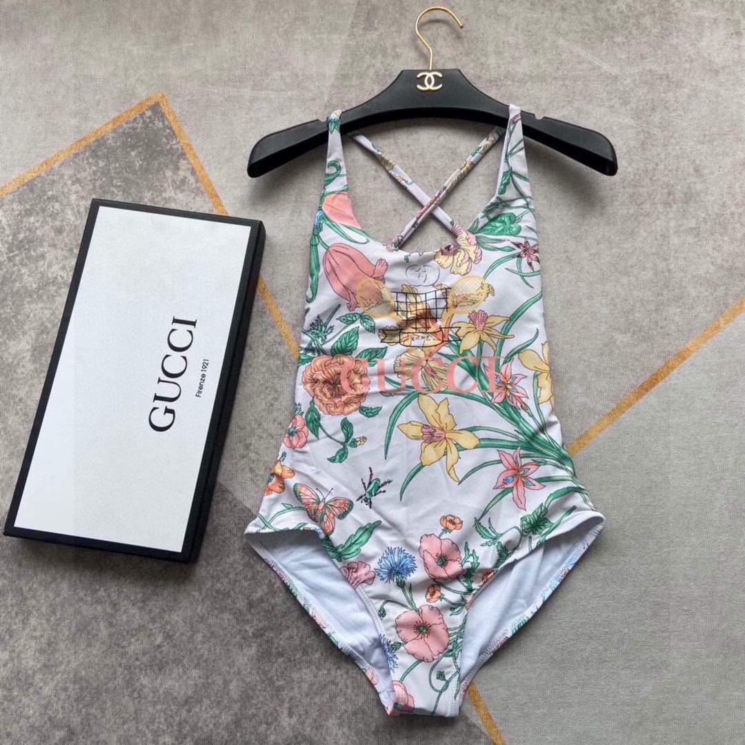 Gucci Women's Gucci Tennis floral print swimsuit 607937 - luxibagsmall