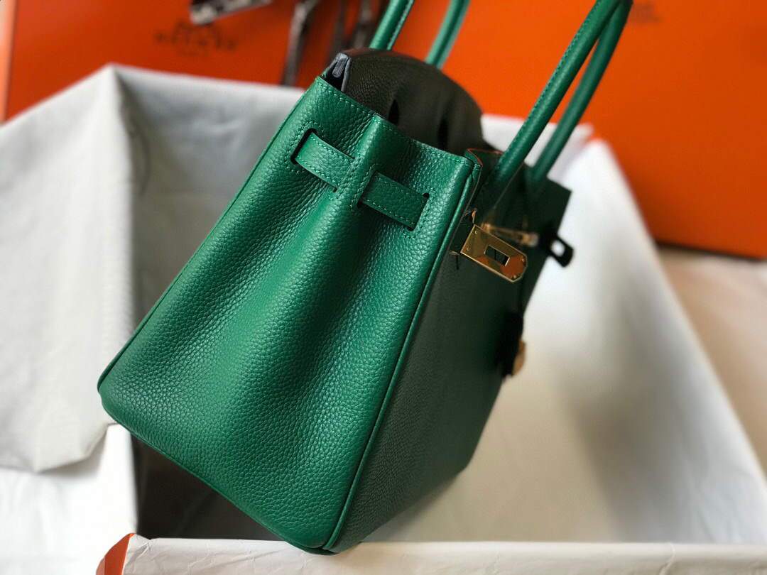 Hermes Birkin Designer Tote Bag Togo Leather 28339 Green - luxibagsmall