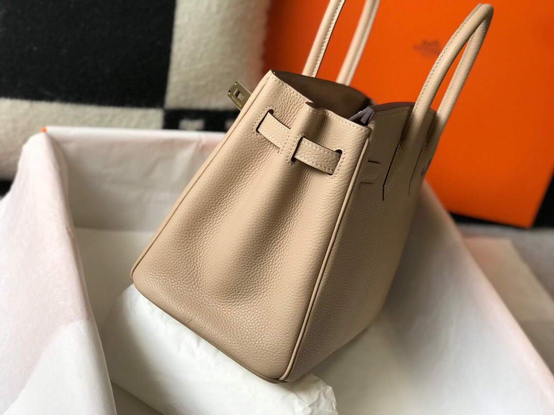 Hermes Birkin Designer Tote Bag Togo Leather 28347 Apricot - luxibagsmall