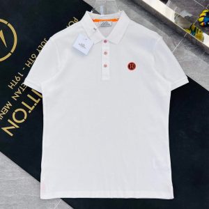 xubag.ru-hermes-h072325-h-embroidered-buttoned-polo-shirt-h55328-1