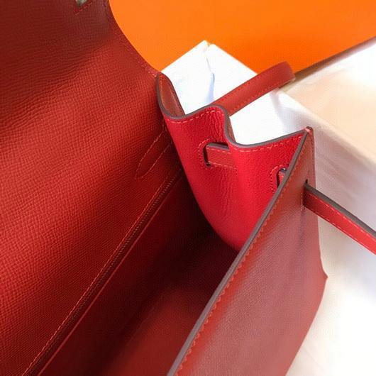 Hermes Sellier Kelly 28cm of Epsom Leather Bag 20332 Red - luxibagsmall