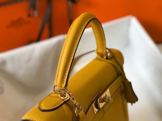 Hermes Sellier Kelly 28cm of Epsom Leather Bag 20334 Yellow - luxibagsmall