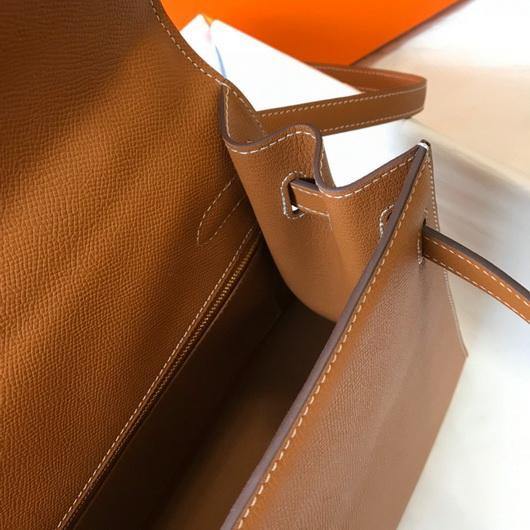 Hermes Sellier Kelly 28cm of Epsom Leather Bag 20335 Tan - luxibagsmall