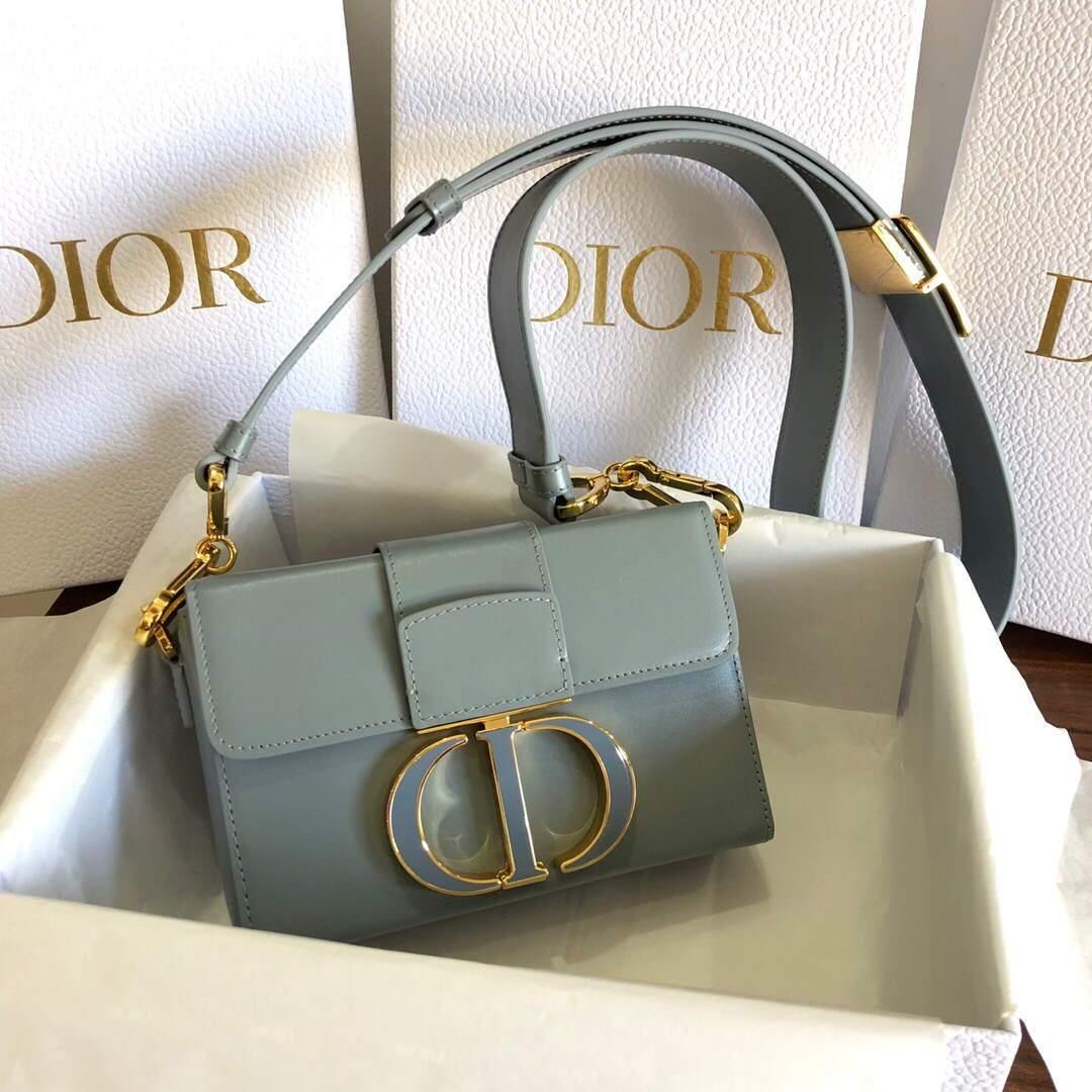 Dior M9204 Dior 30 Montaigne Box Bag Calfskin Gray - Voguebags