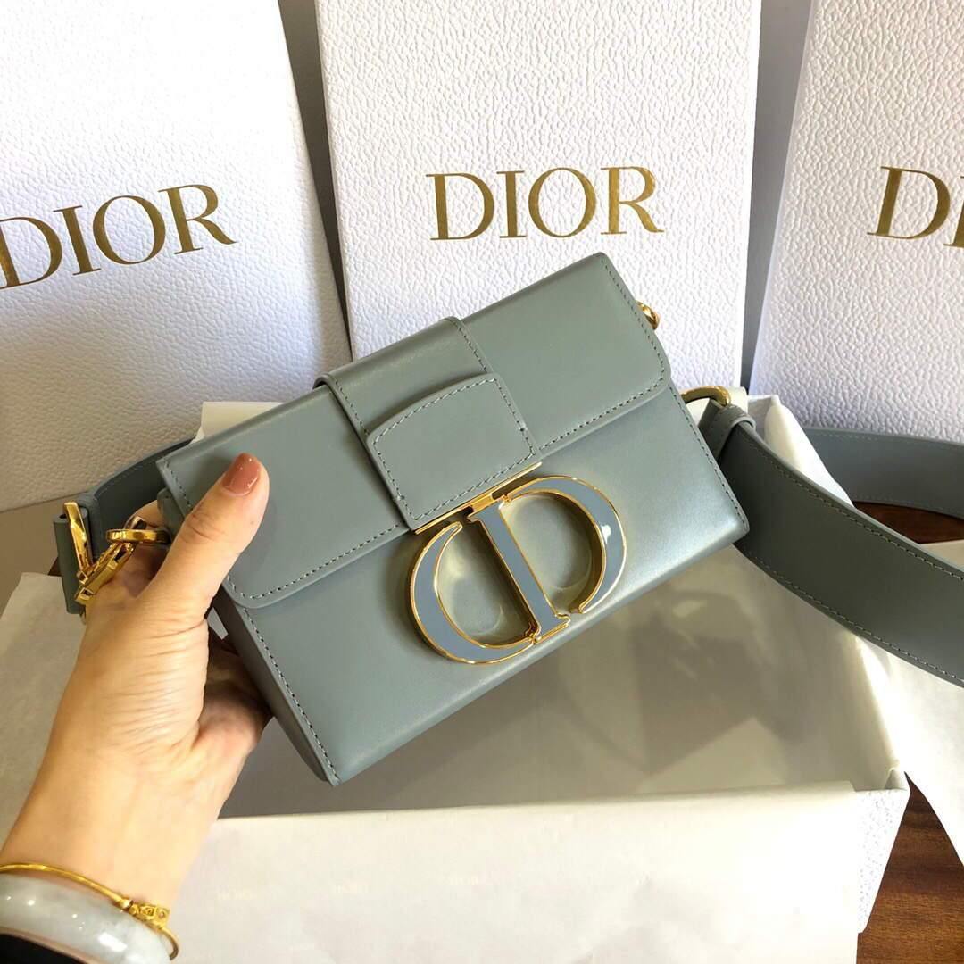 Dior M9204 Dior 30 Montaigne Box Bag Calfskin Gray - Voguebags