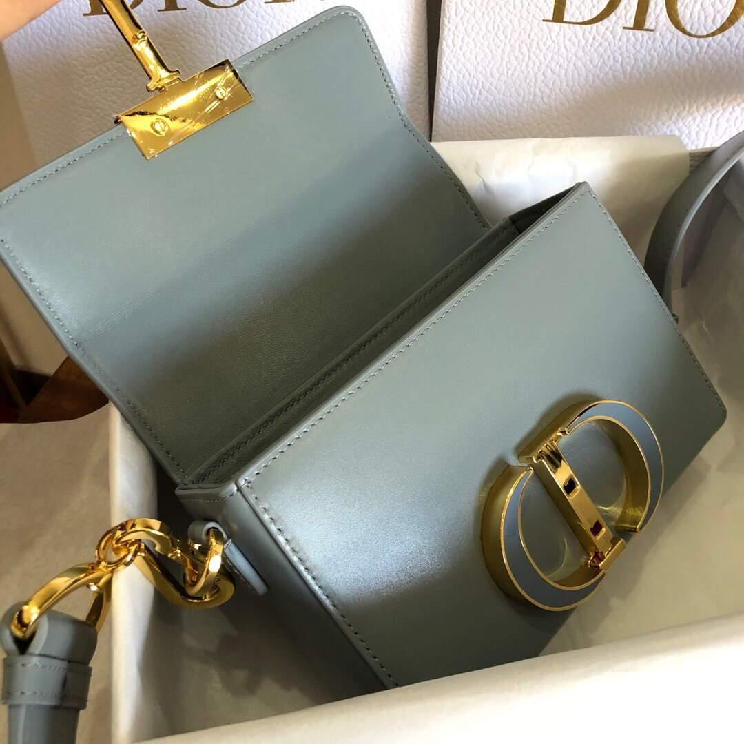 Dior M9204 Dior 30 Montaigne Box Bag Calfskin Gray - Voguebags