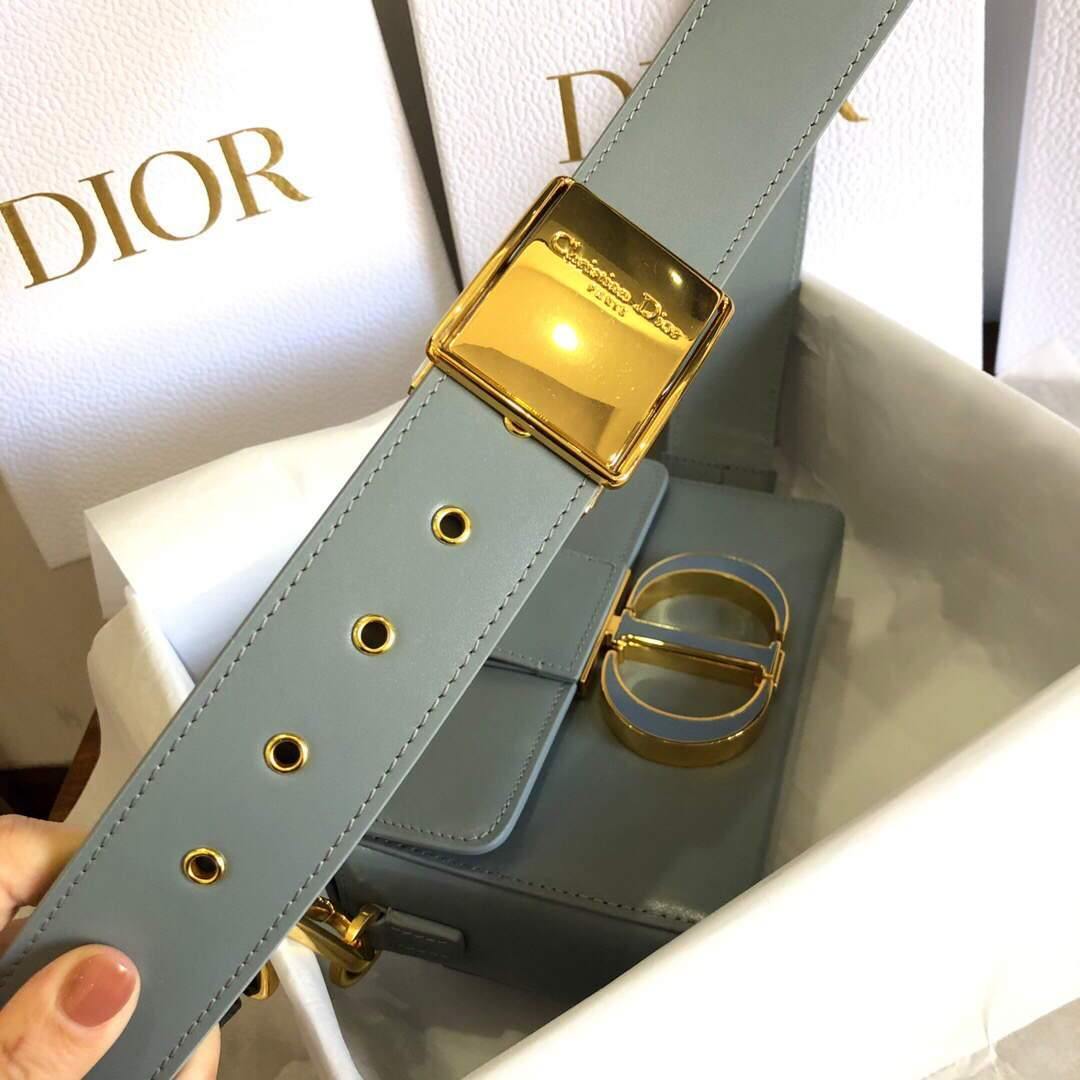 Dior M9204 Dior 30 Montaigne Box Bag Calfskin Gray - Voguebags