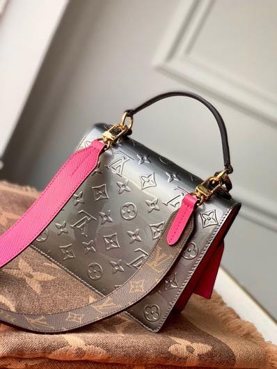 LV M90502 Louis Vuitton M90505 Spring Street Bag Silver Plum - luxibagsmall