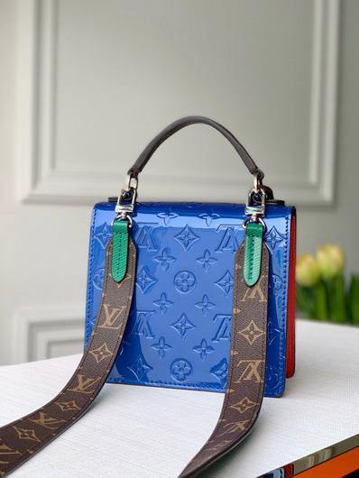 LV M90376 Louis Vuitton M90375 Spring Street Bag Blue Red - luxibagsmall