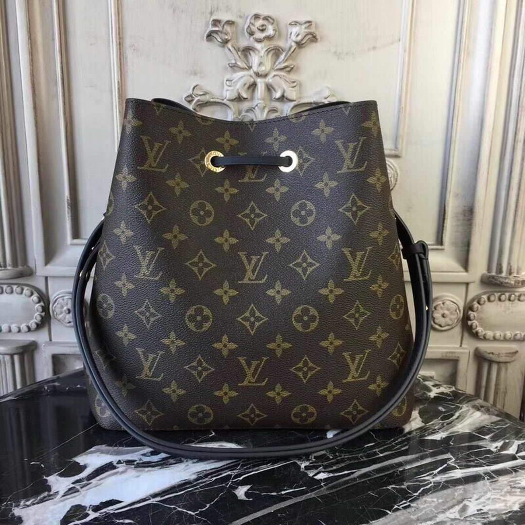 Louis Vuitton M44020 NeoNoe MM Monogram Canvas M43570 Bag Black - Voguebags