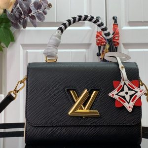 Louis Vuitton M56780 LV Crafty Twist MM Bag M56779 Epi Black - luxibagsmall