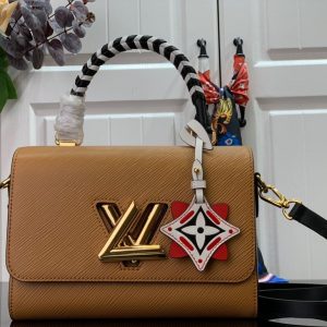 Louis Vuitton M56780 LV Crafty Twist MM Bag M56779 Epi Brown - luxibagsmall