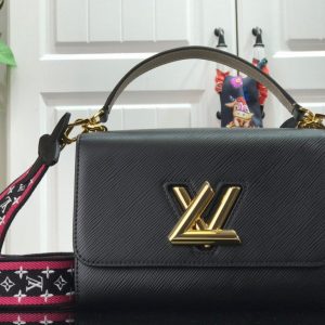 Louis Vuitton M56780 LV Crafty Twist MM Shoulder Bag M50280 Epi Black - luxibagsmall