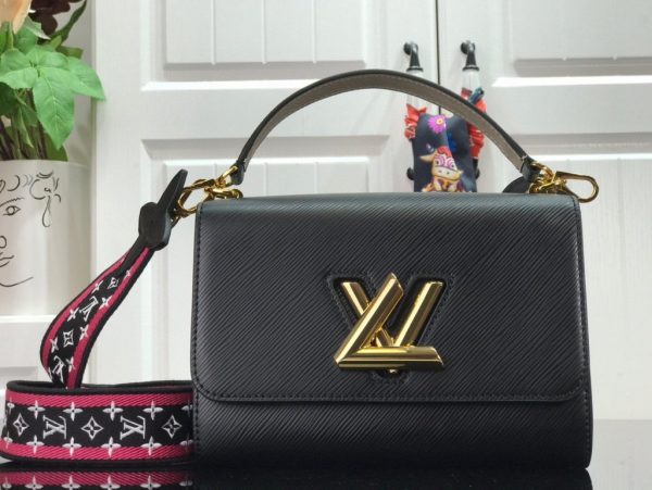 Louis Vuitton M56780 LV Crafty Twist MM Shoulder Bag M50280 Epi Black - luxibagsmall