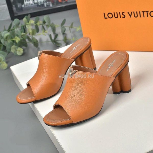 LV 1A85V9 Slippers Designer Louis Vuitton Indiana Mule Brown - luxibagsmall