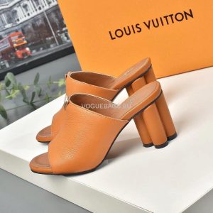 LV 1A85V9 Slippers Designer Louis Vuitton Indiana Mule Brown - luxibagsmall