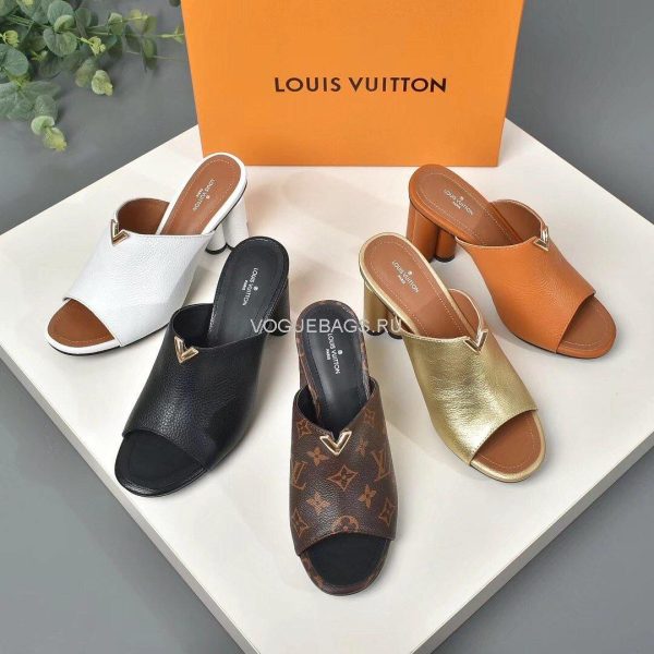 LV 1A85V9 Slippers Designer Louis Vuitton Indiana Mule Brown - luxibagsmall