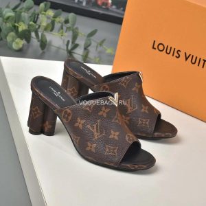 LV 1A85V9 Slippers Designer Louis Vuitton Indiana Mule Patent Monogram - luxibagsmall