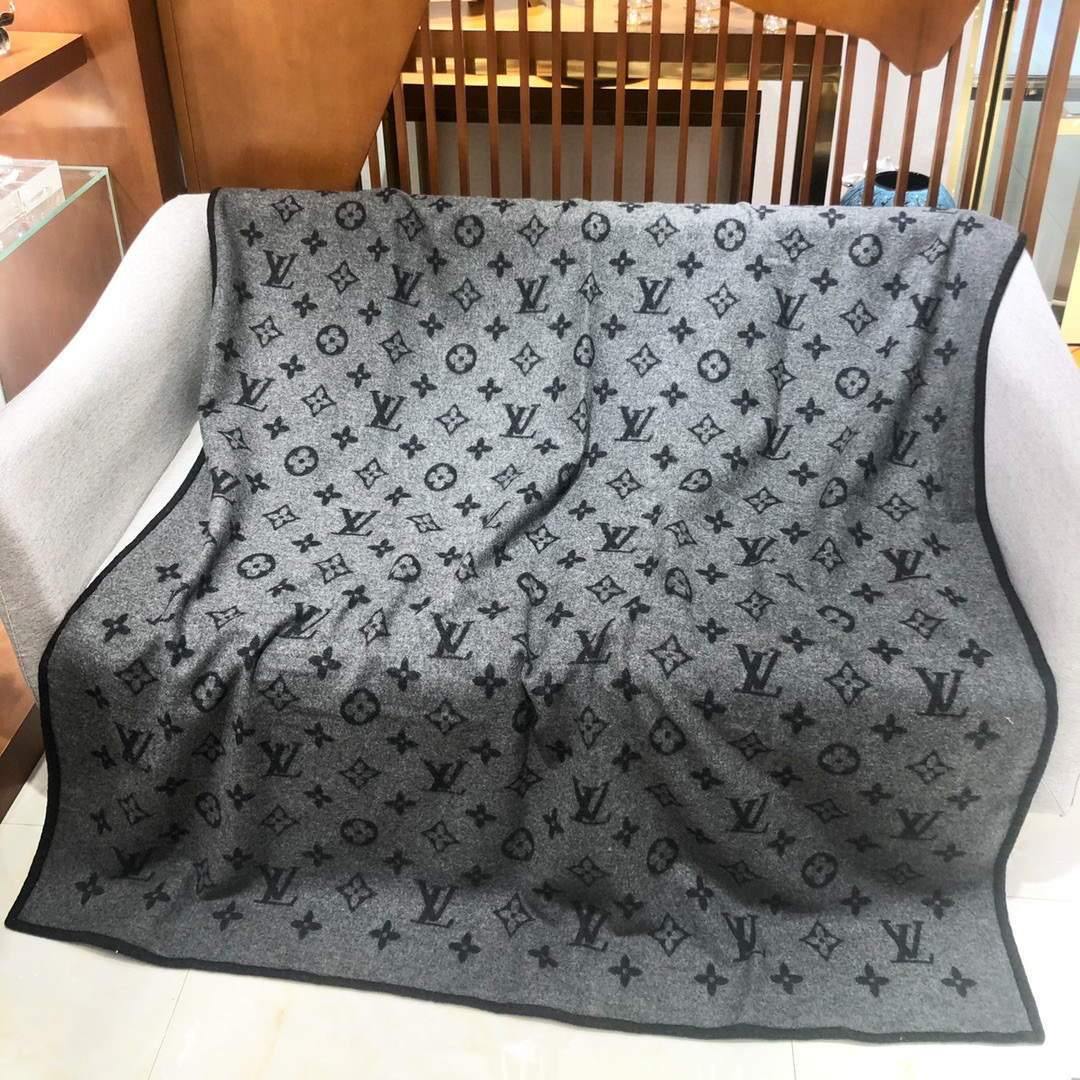 LV Avalon Rocabar Louis Vuitton Carmel Cashmere Blanket 29917 - Voguebags