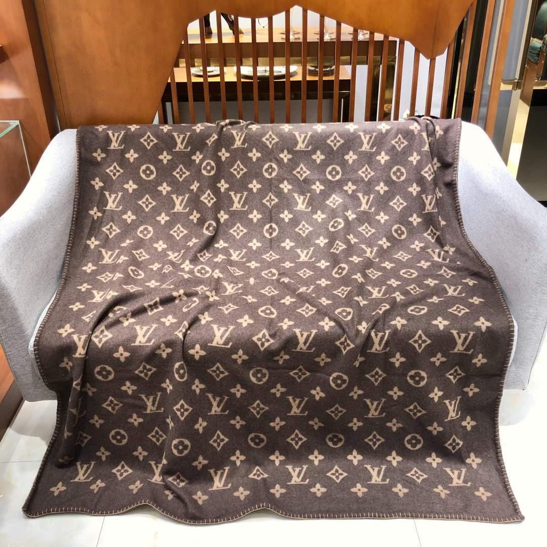 LV Avalon Rocabar Louis Vuitton Carmel Cashmere Blanket 29920 - Voguebags