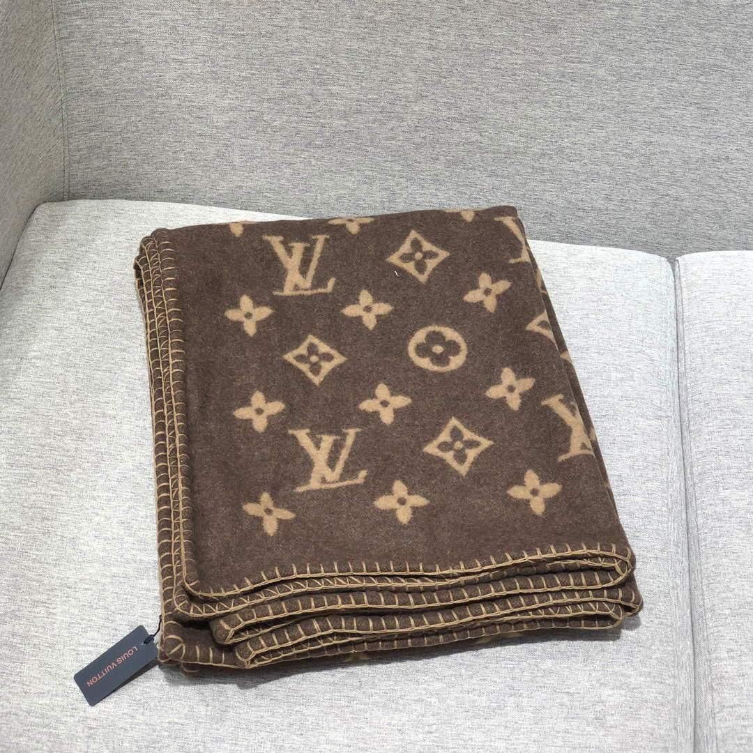 LV Avalon Rocabar Louis Vuitton Carmel Cashmere Blanket 29920 - Voguebags