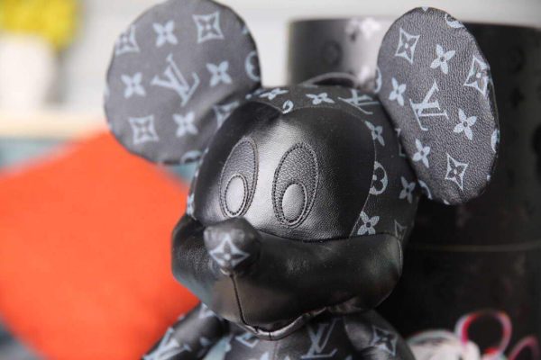 LV Louis Vuitton X Mickey Mouse Plush Thing Bag Monogram Black - luxibagsmall