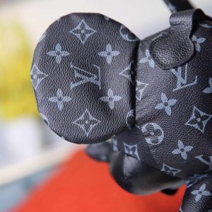 LV Louis Vuitton X Mickey Mouse Plush Thing Bag Monogram Black - luxibagsmall