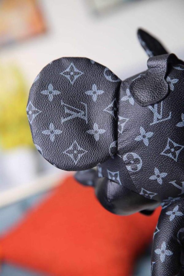 LV Louis Vuitton X Mickey Mouse Plush Thing Bag Monogram Black - luxibagsmall