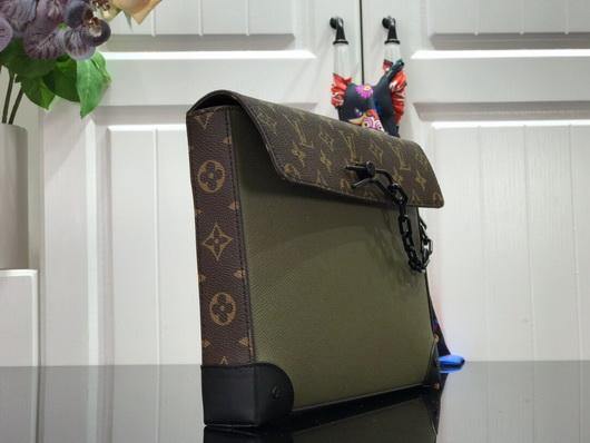 LV M30583 Louis Vuitton Pochette Voyage Steamer Bag Green - luxibagsmall