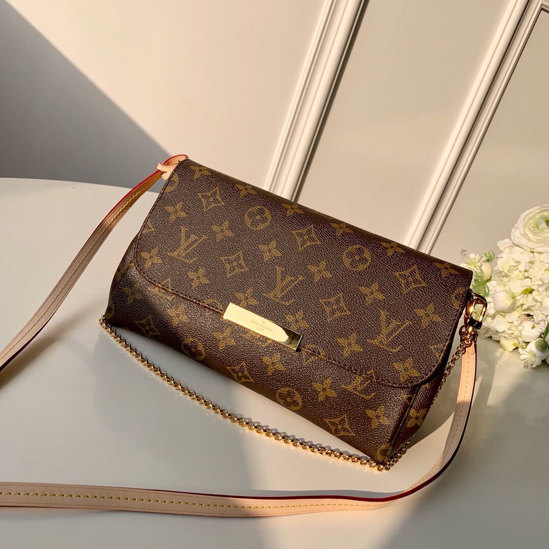 LV M40718 Louis Vuitton Favorite Mm M40717 Handbag Monogram Canvas - luxibagsmall