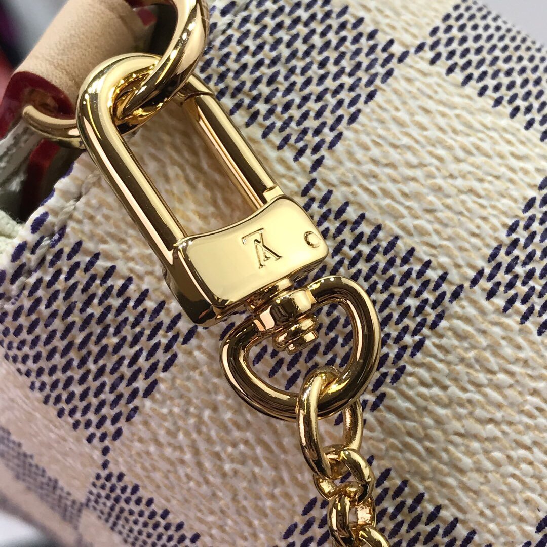 LV M40717 Louis Vuitton Favorite Pm M40718 Handbag Damier Azur Canvass - luxibagsmall