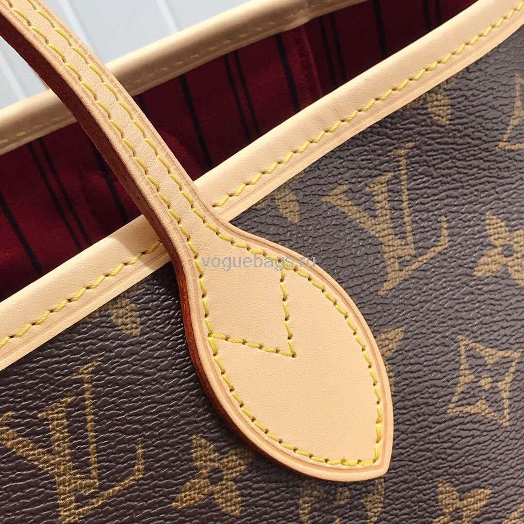 LV M41177 Louis Vuitton Neverfull MM Monogram M41178 Bag Red - Voguebags