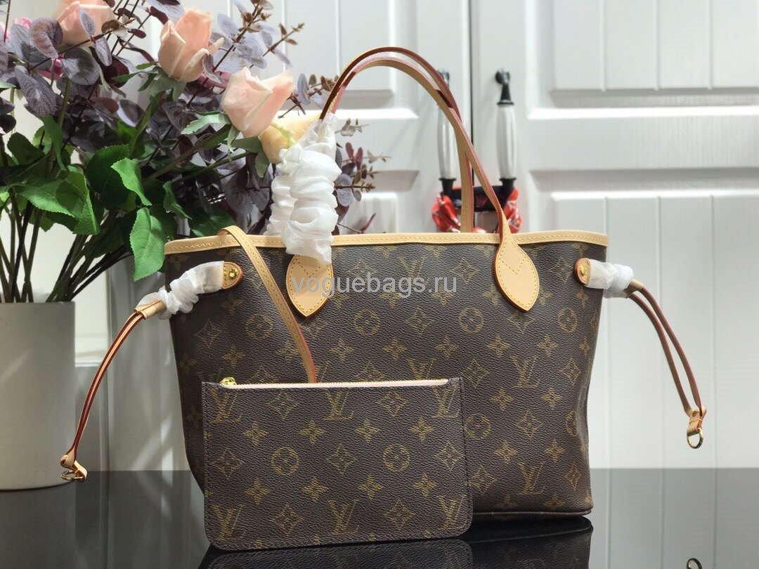 LV M41245 Louis Vuitton N41362 Neverfull PM Monogram Bag Pink - Voguebags