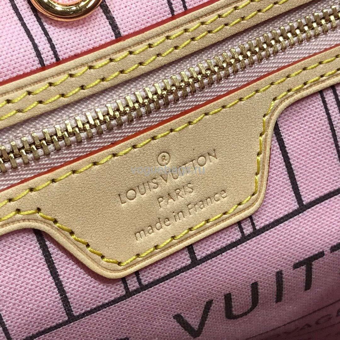 LV M41245 Louis Vuitton N41362 Neverfull PM Monogram Bag Pink - Voguebags