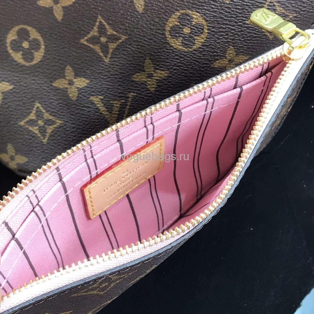 LV M41245 Louis Vuitton N41362 Neverfull PM Monogram Bag Pink - Voguebags