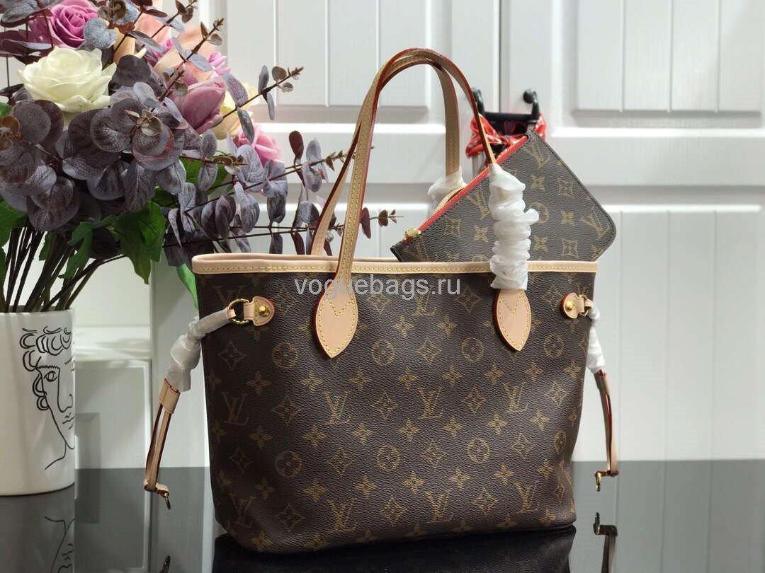 LV M41245 Louis Vuitton N41362 Neverfull PM Monogram Bag Red - Voguebags