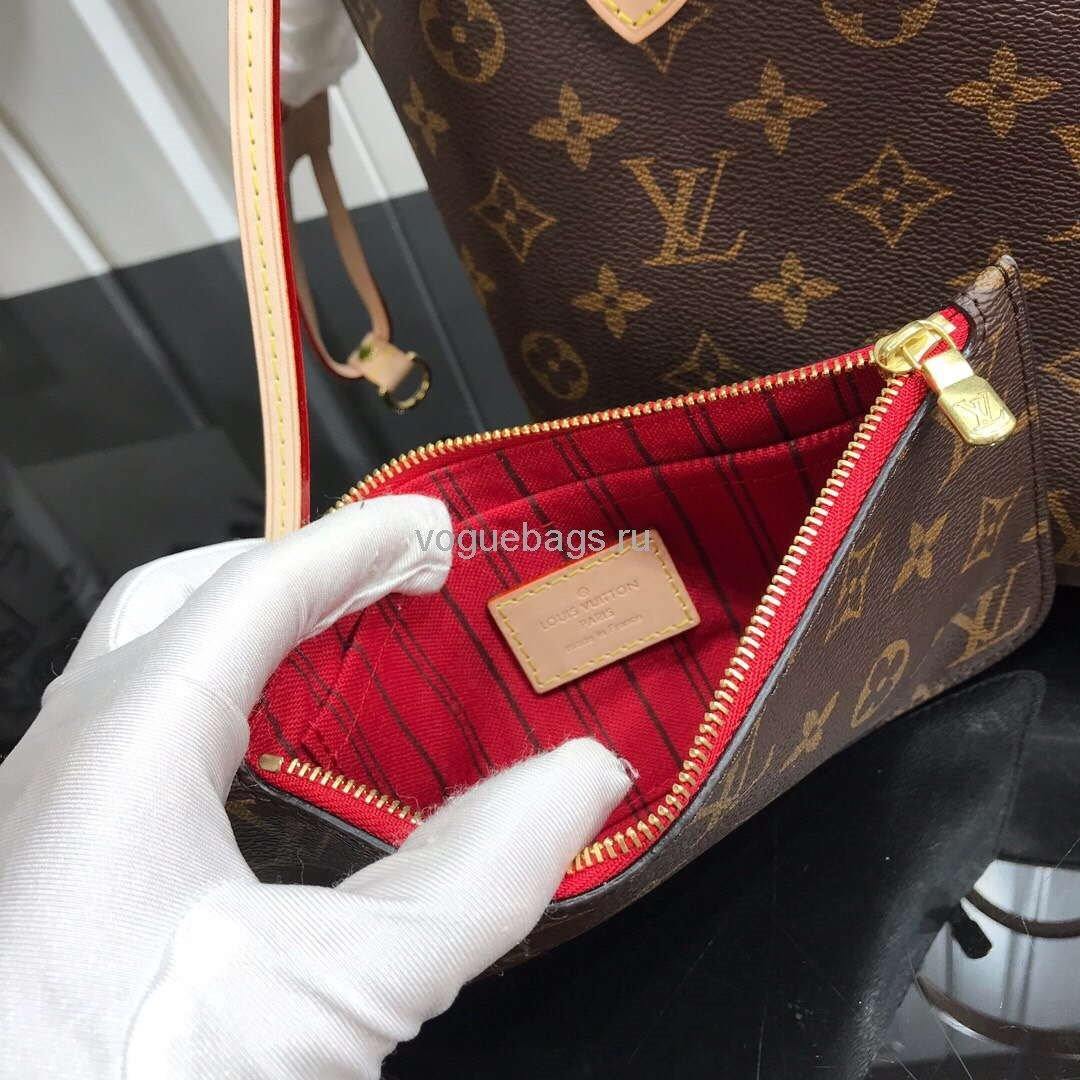 LV M41245 Louis Vuitton N41362 Neverfull PM Monogram Bag Red - Voguebags