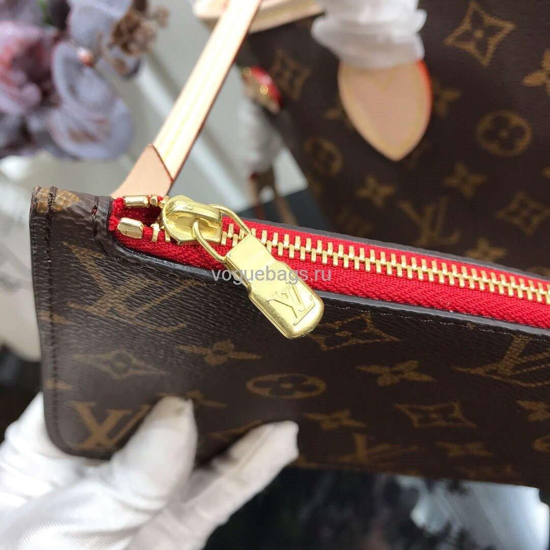 LV M41245 Louis Vuitton N41362 Neverfull PM Monogram Bag Red - Voguebags