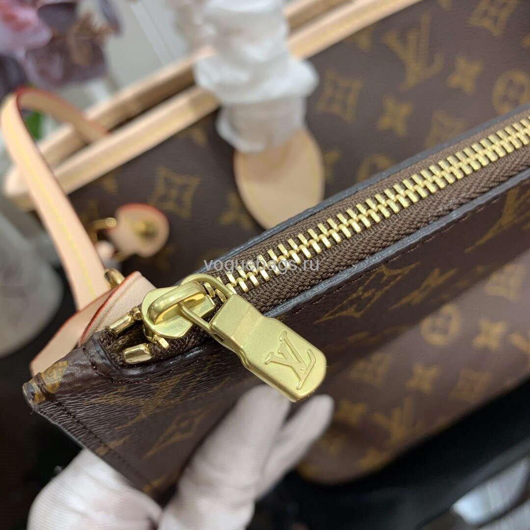 LV M41245 Louis Vuitton Neverfull PM Monogram N41362 Bag Beige - Voguebags