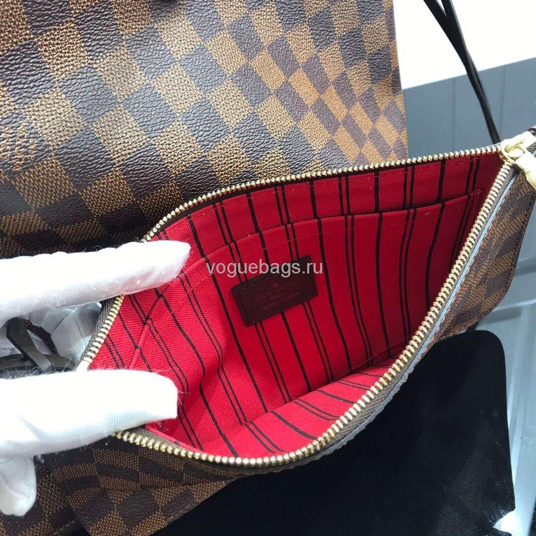 LV M41358 Louis Vuitton Neverfull MM Damier Ebene N41603 Bag - Voguebags