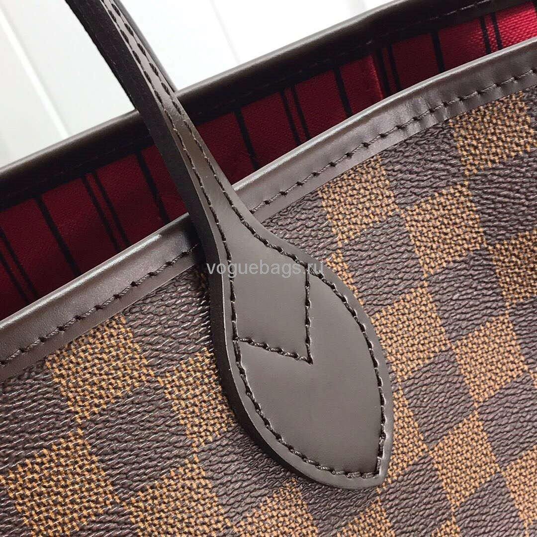 LV M41358 Louis Vuitton Neverfull MM Damier Ebene N41603 Bag - Voguebags