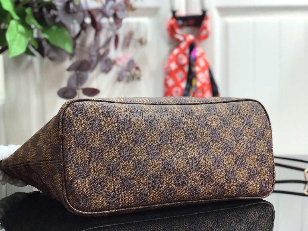 LV M41359 Louis Vuitton Neverfull PM Damier Ebene M41245 Bag Pink - Voguebags