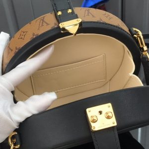 LV M43514 Louis Vuitton Petite Boite Chapeau Monogram Reverse Canvas Bag - luxibagsmall