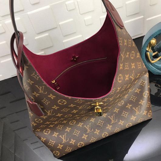 LV M43546 Louis Vuitton M43630 Lockme Hobo Monogram Bag M43769 Wine Red - luxibagsmall