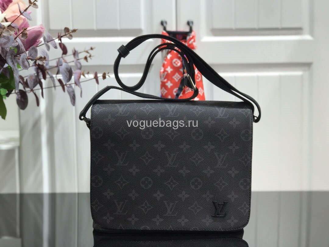 LV M44000 Louis Vuitton District PM Monogram Eclipse Canvas Bag - Voguebags