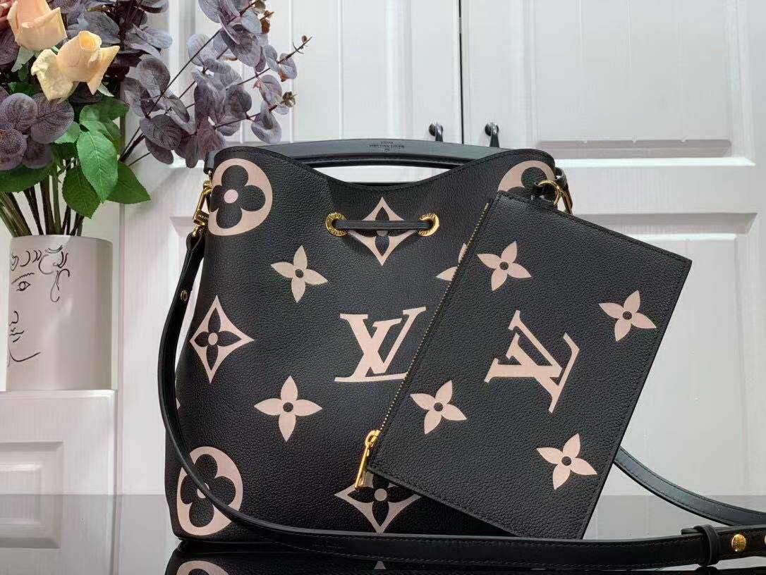 LV M44022 Louis Vuitton M45497 NÉONOÉ Shoulder Bag Black - luxibagsmall